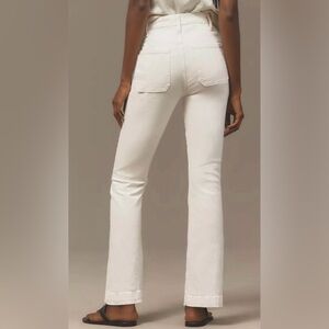 MOTHER HUSTLER PATCH POCKET HIGH RISE CROP WASH: CRÈME PUFFS *SIZE 29 *NWOT$258